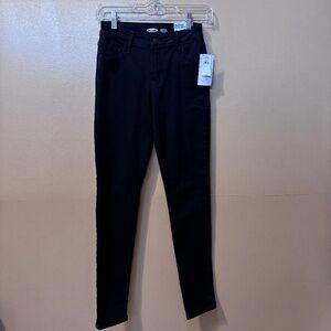 Old Navy Rockstar Super Skinny Mid Rise Black Jeans Size 0  NWT